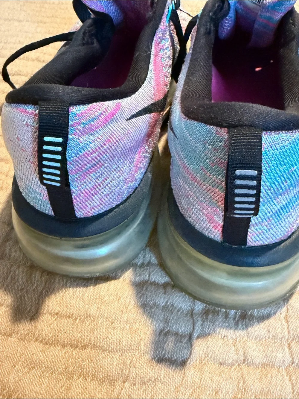Nike Women’s Multicolor Flyknit Athletic Sneakers - Pink & Blue